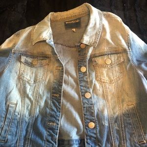 Cropped jean jacket